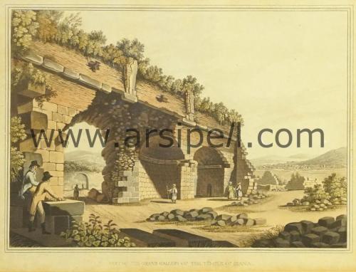 İzmir Efes Artemis Tapınağı Orjinal Gravürü / Luigi Mayer / 1803