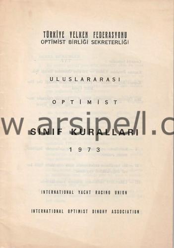 Türkiye Yelken Federasyonu Optimist Birliği Sekreterliği Uluslararası 