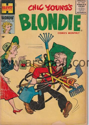 Chic Young's Blondie Vol 1 Number 93 / 1956 - Harvey Comics