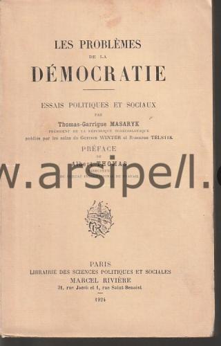 Les Problemes De La Democratie Essais Politiques Et Sociaux