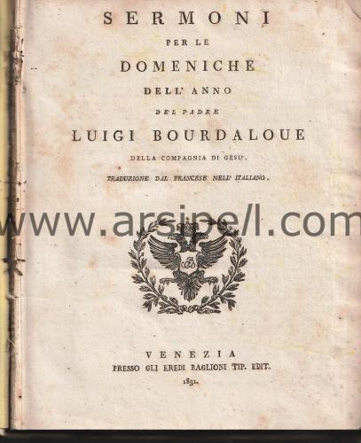 Sermoni Per Le Domeniche Dell'Anno De Padre Luigi Bourdaloue