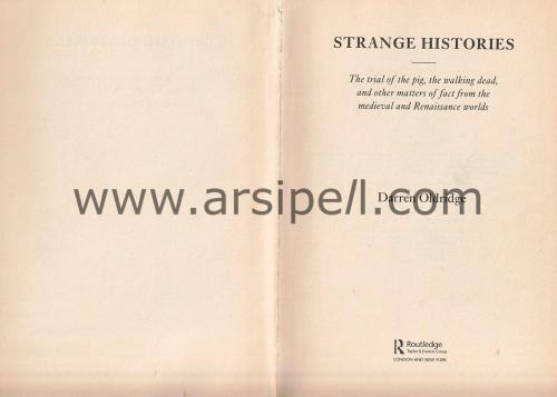Strange Histories: The Trial of the Pig, the Walking Dead, and Other M
