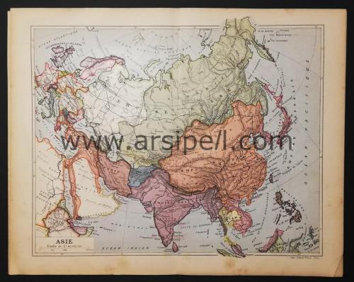 Asie / Asya Ortadoğu Avrupa Haritası
