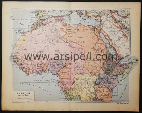 Afrique Feuille Nord / Kuzey ve Orta Afrika Harita