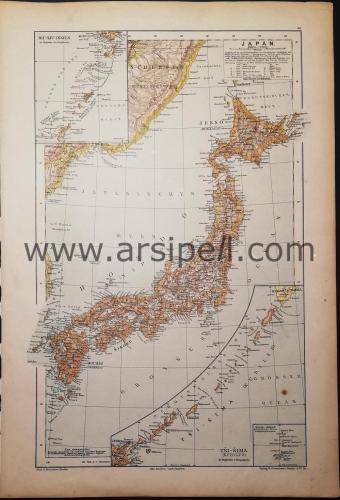 Japonya Adası Uzakdoğu Harita