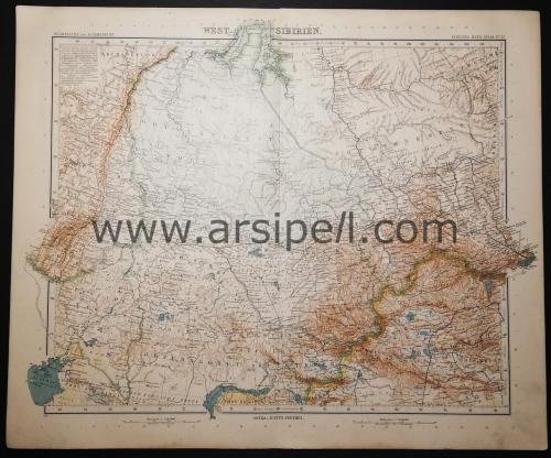 Batı Sibirya Rusya Haritası