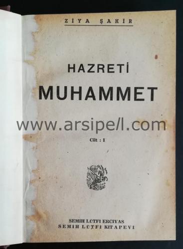 HAZRETİ MUHAMMET - 2 CİLT BİRARADA TAKIM - CİLTLİ