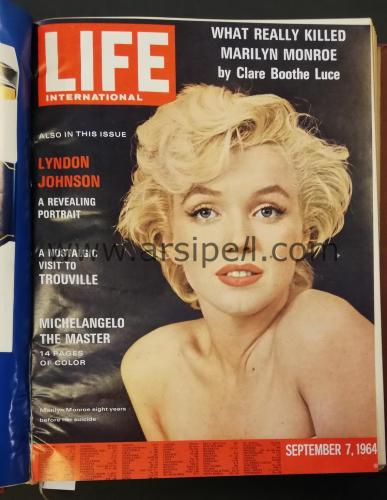 LIFE International 1964 - Volume 37 No 1-12 Marilyn Monroe