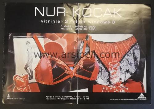 2000 Nur Koçak Vitrinler 3 Mine Sanat Galerisi Sergi Afişi