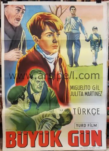 Un Traje Blanco -1956 - Büyük Gün Orjinal Film Afişi Miguelito Gil Çiz