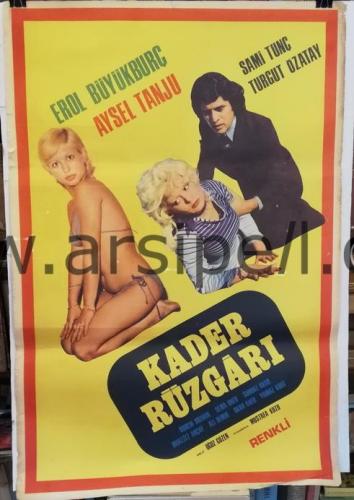 Kader Rüzgarı Sinema Afişi / 1977 / Erol Büyükburç