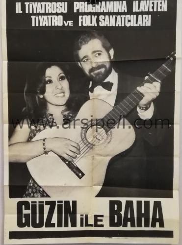 Güzin İle Baha Konser Afişi İl Tiyatrosu