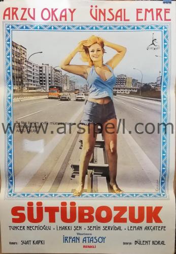 Sinema Afişi - Sütübozuk / 1976 / Arzu Okay Ünsal Emre Tuncer Necmiogl