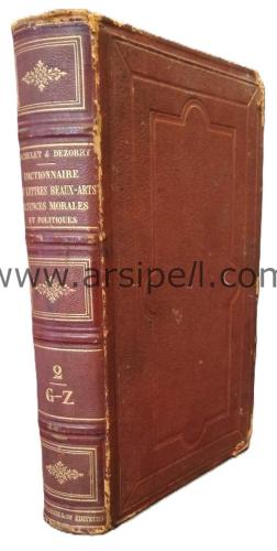 Dictionnaire General Des Lettres Des Beaux-Arts