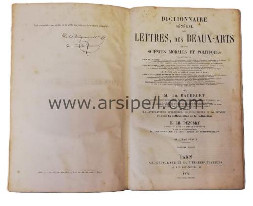 Dictionnaire General Des Lettres Des Beaux-Arts